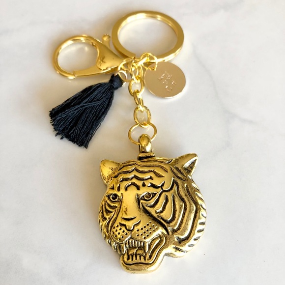 Eclectic Californian Accessories - Handcrafted Tiger Head Keychain